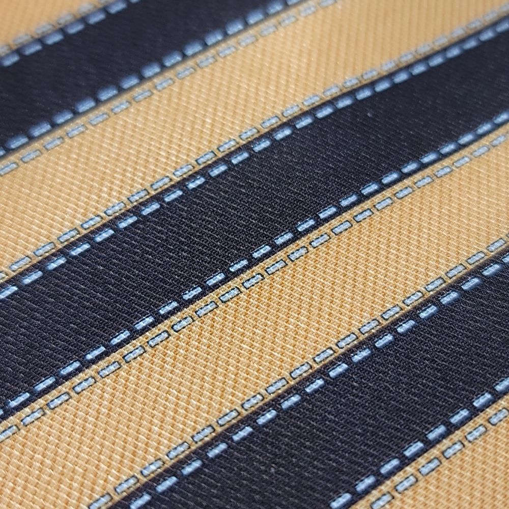 👔👔👔Hermes Original Fili Regimental Stripe Silk Tie - 100% Pure Silk - Picture 3 of 6